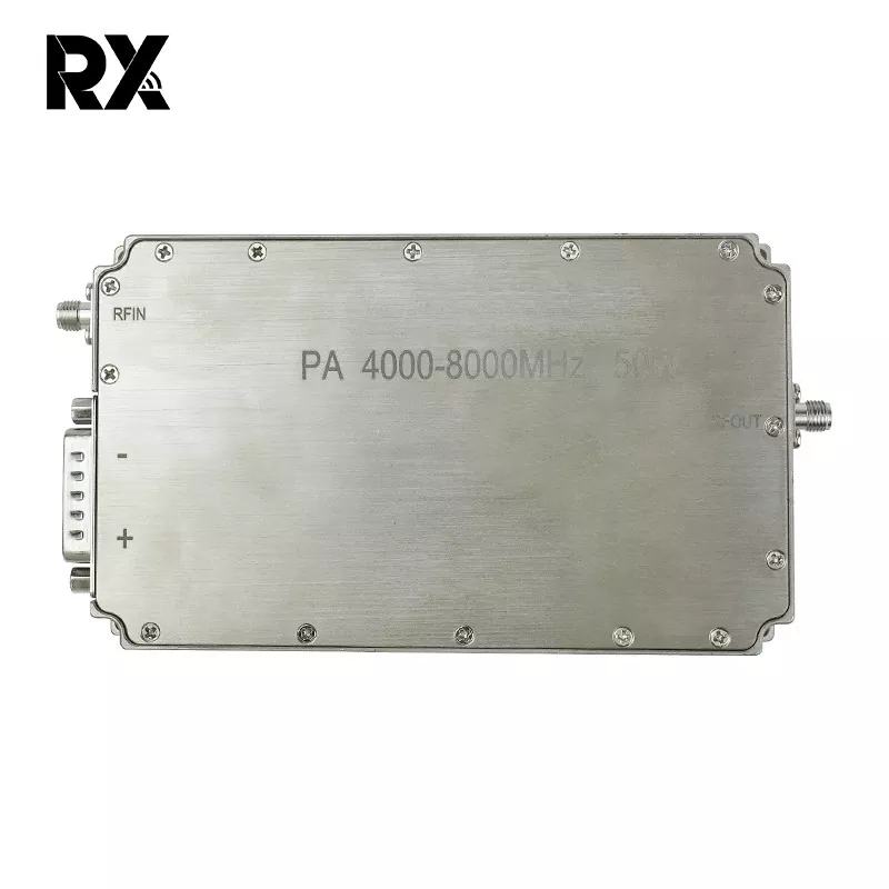 Ultra Geniş Bant C-Bant 4-8 GHz 50W Güç Amplifikatörü RF Sistemi